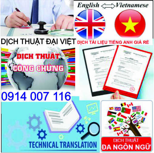 Dịch thuật c&ocirc;ng chứng Bắc Kạn
