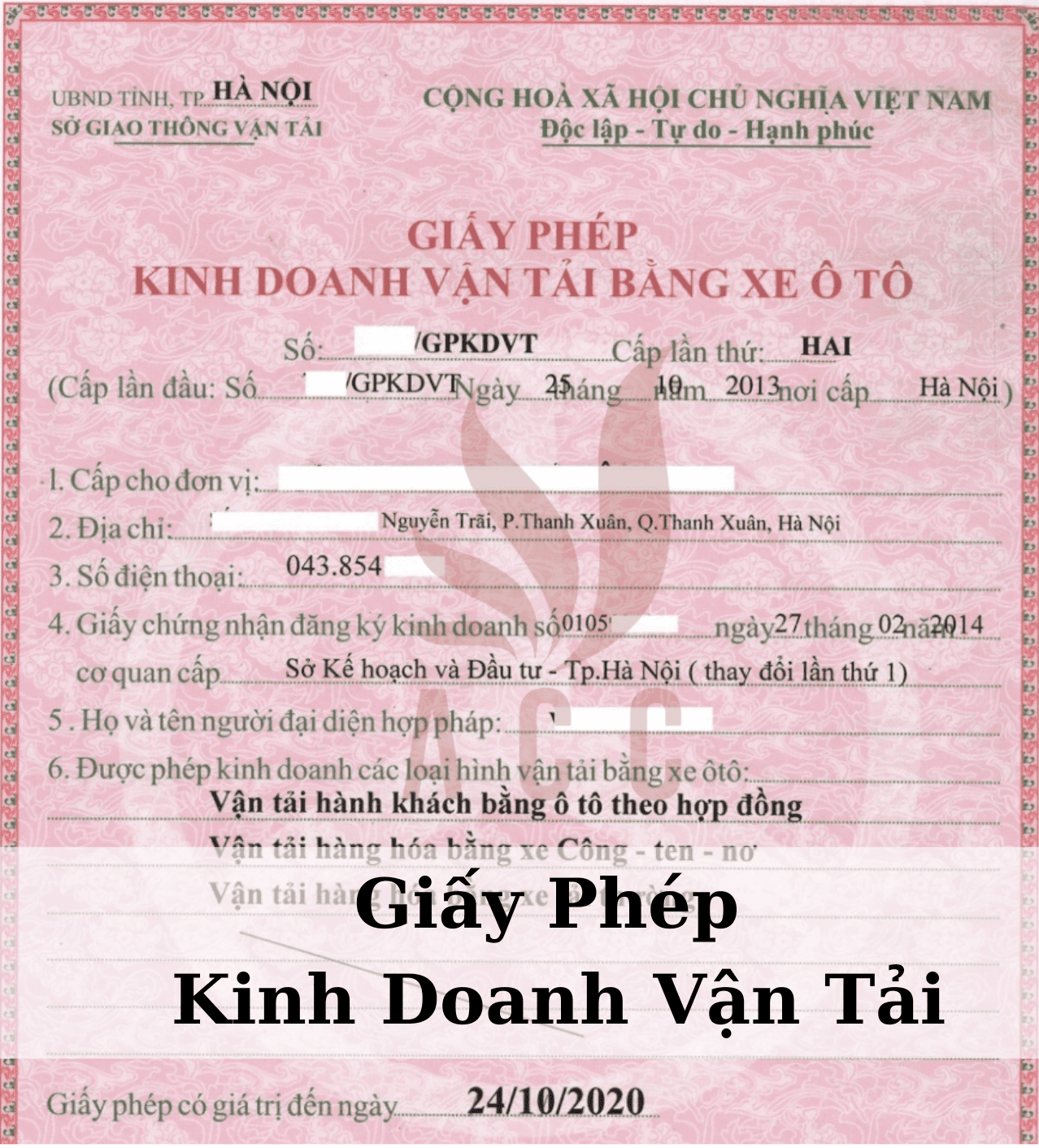 Dịch vụ giấy ph&eacute;p kinh doanh vận tải tại Bắc Kạn